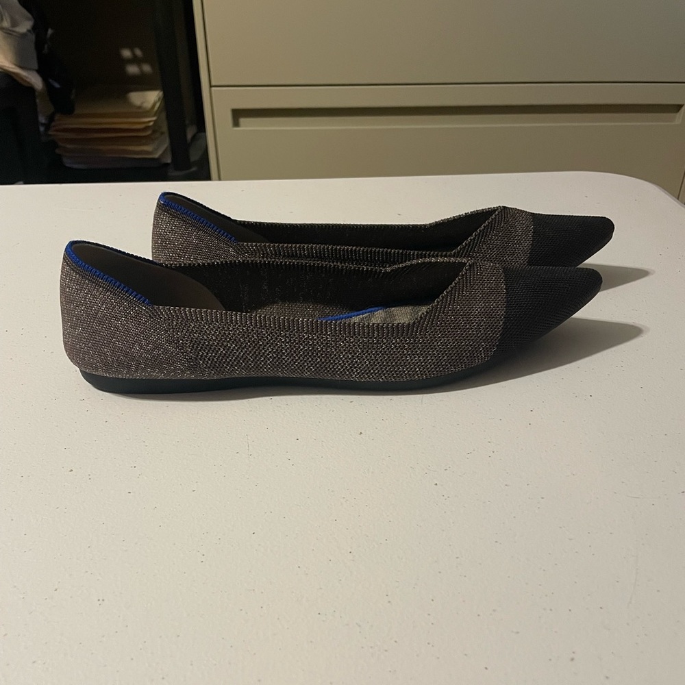 Rothy’s Euc Twilight Metallic Captoe Point Size 12 - image 2